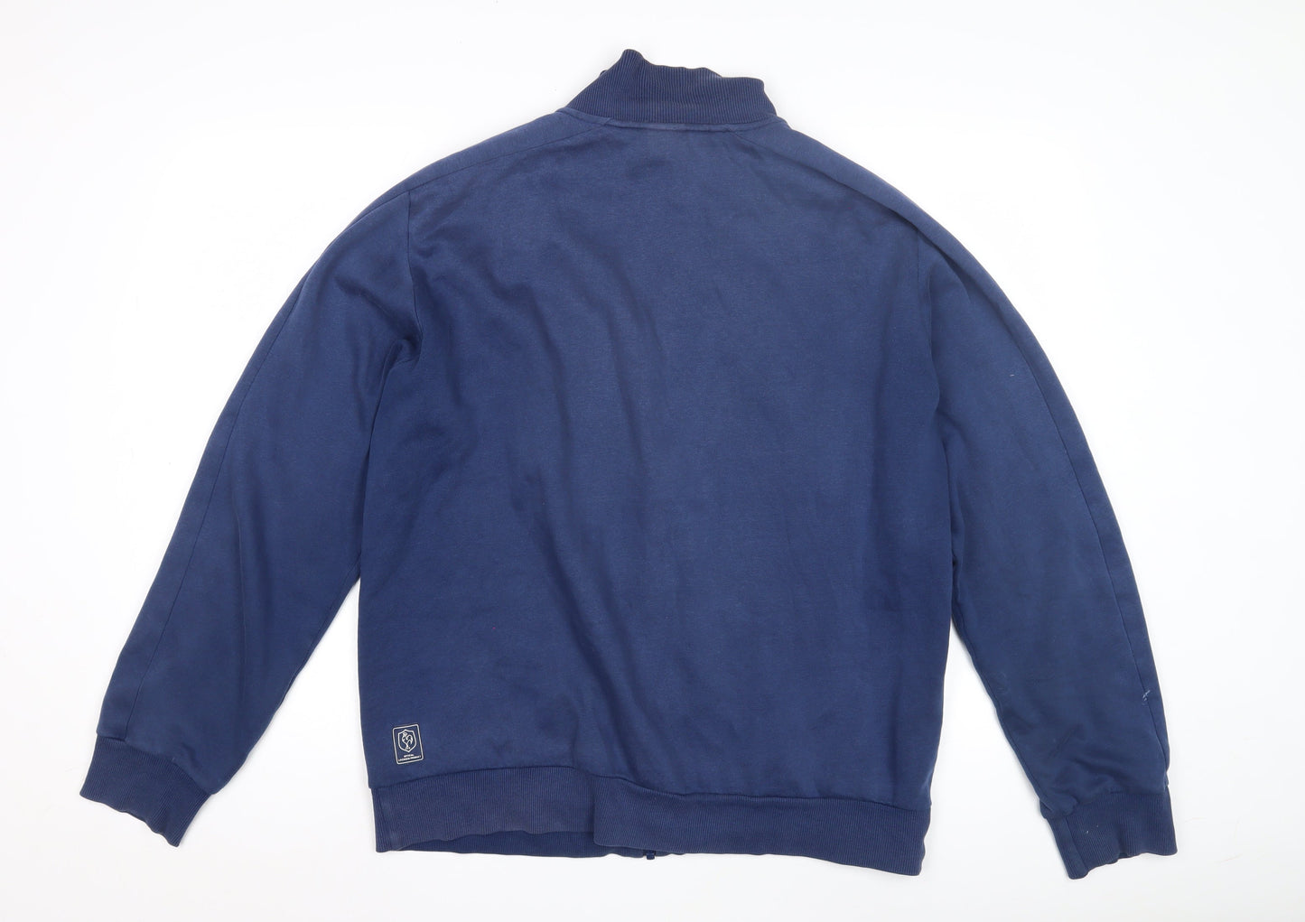 adidas Men's Blue L Basic Jacket, Size L, Casual Zip