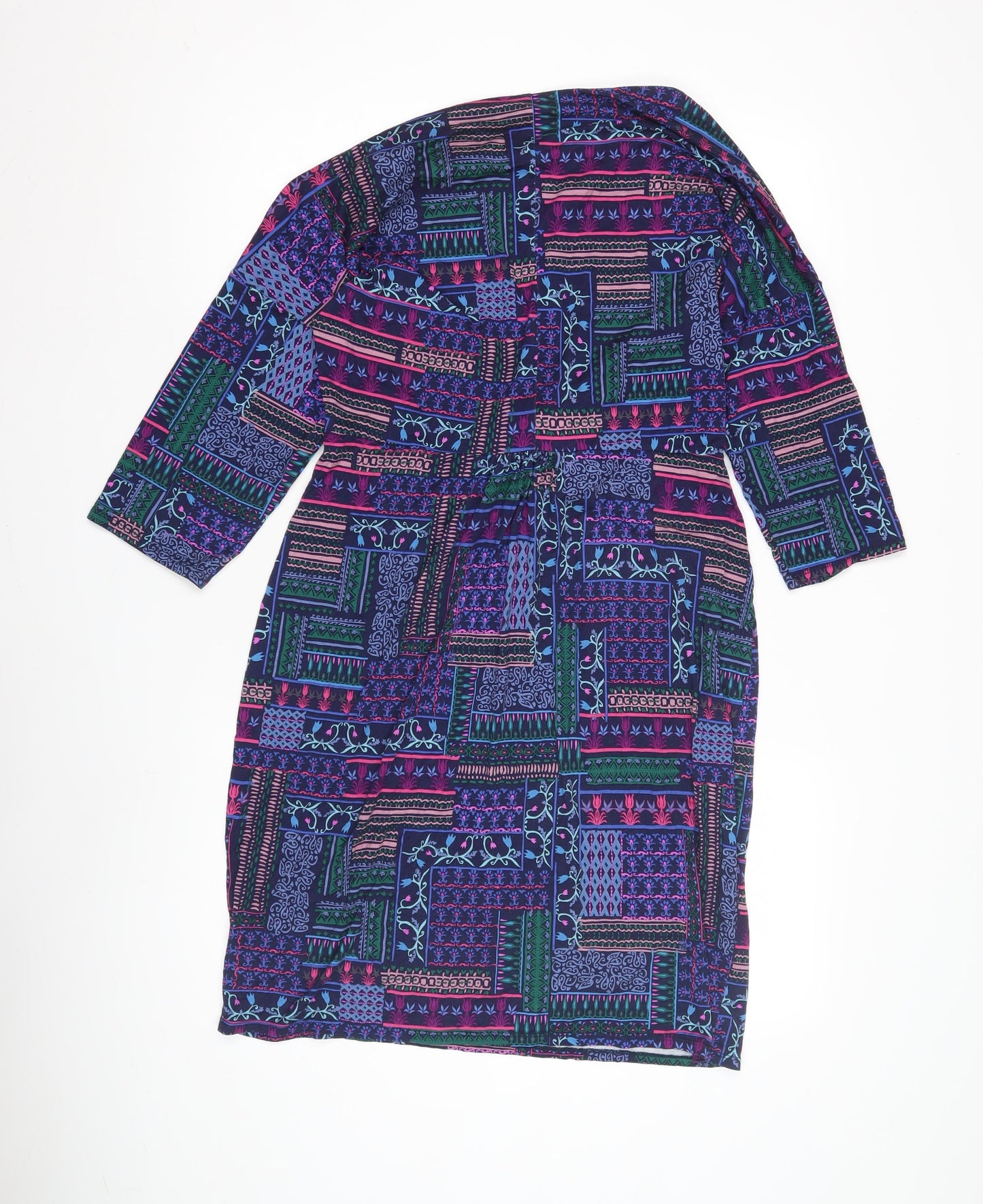 Monsoon Women's Multicoloured Patchwork Shift Dress