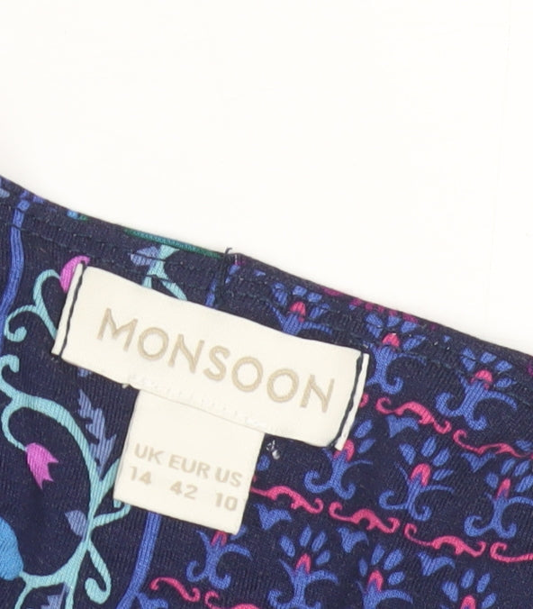 Monsoon Women's Multicoloured Patchwork Shift Dress