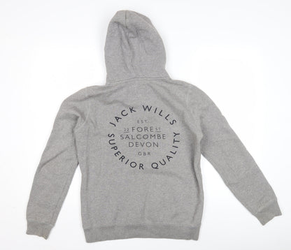 Womens UK Size 6 Jack Wills Grey Pullover Hoodie