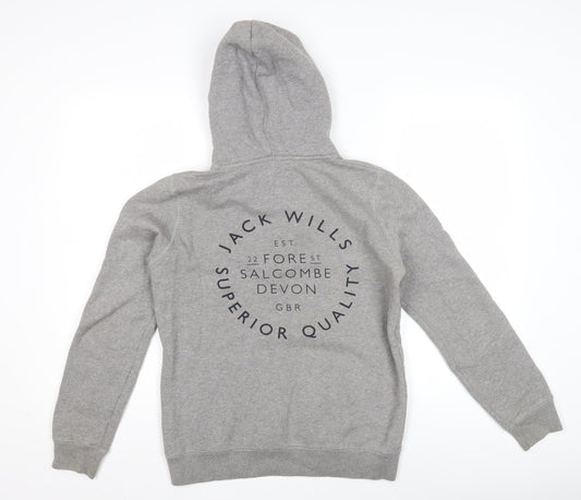 Womens UK Size 6 Jack Wills Grey Pullover Hoodie