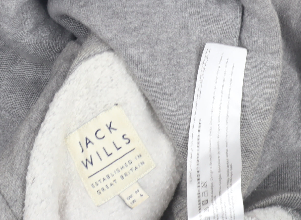 Womens UK Size 6 Jack Wills Grey Pullover Hoodie