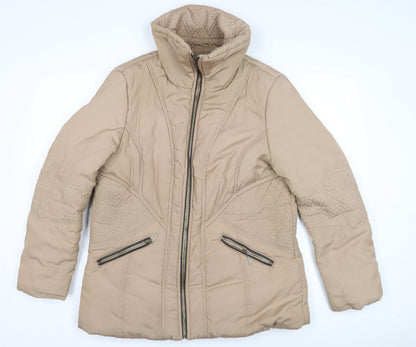 Womens UK Size 16 Principles by Ben de Lisi Beige Puffer Jacket