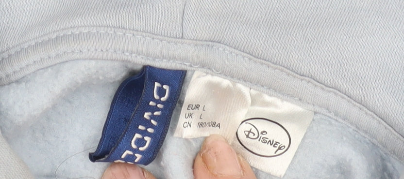 Womens UK Size L Disney Blue Pullover Hoodie
