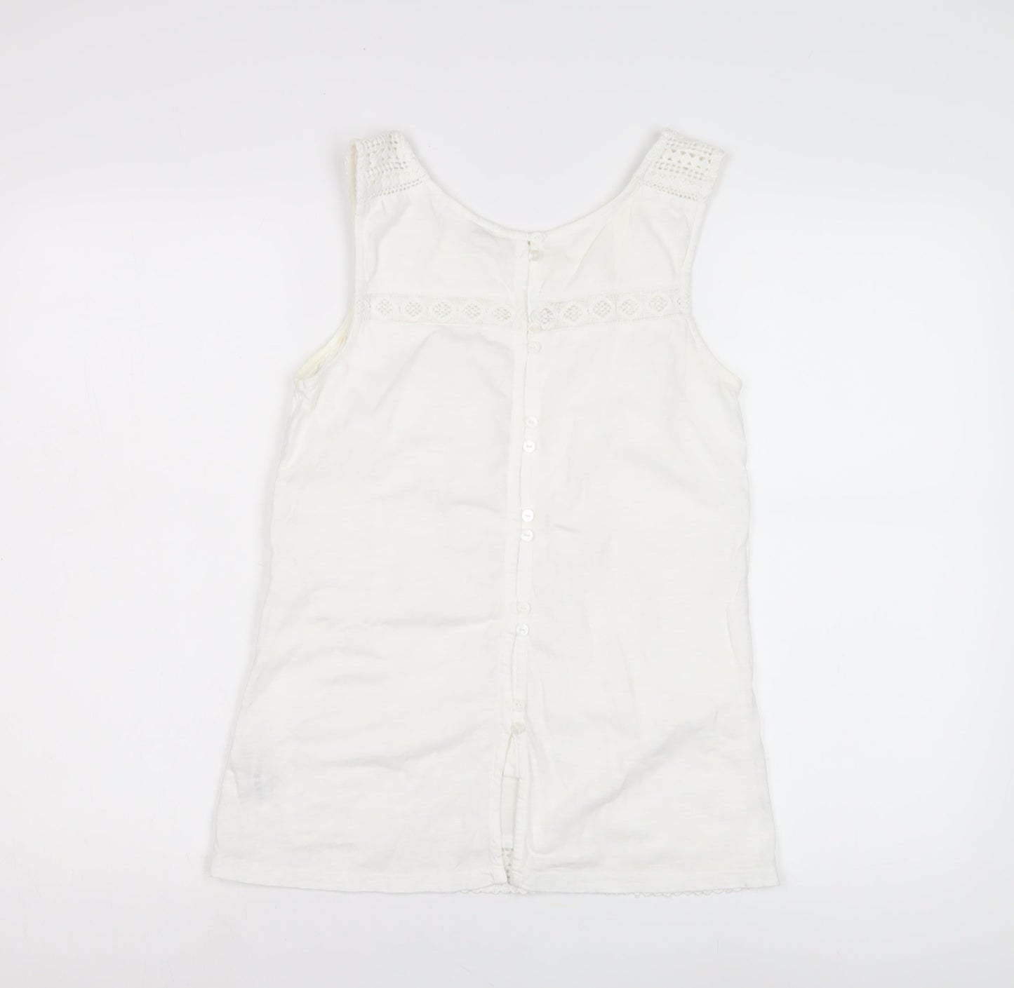 Womens UK Size 6 Fat Face White  Blouse