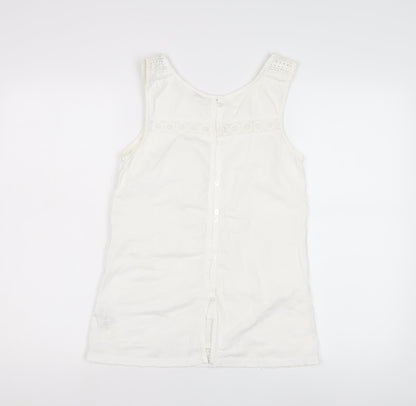 Womens UK Size 6 Fat Face White  Blouse