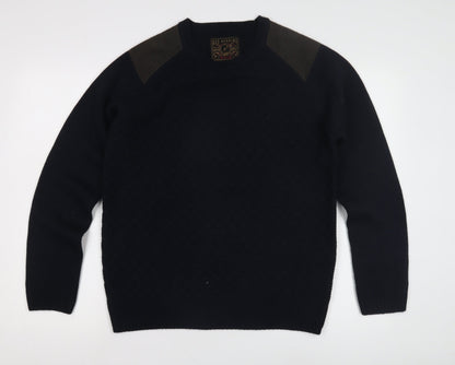 Red Herring Men's Black Medium Knit Pullover Jumper
