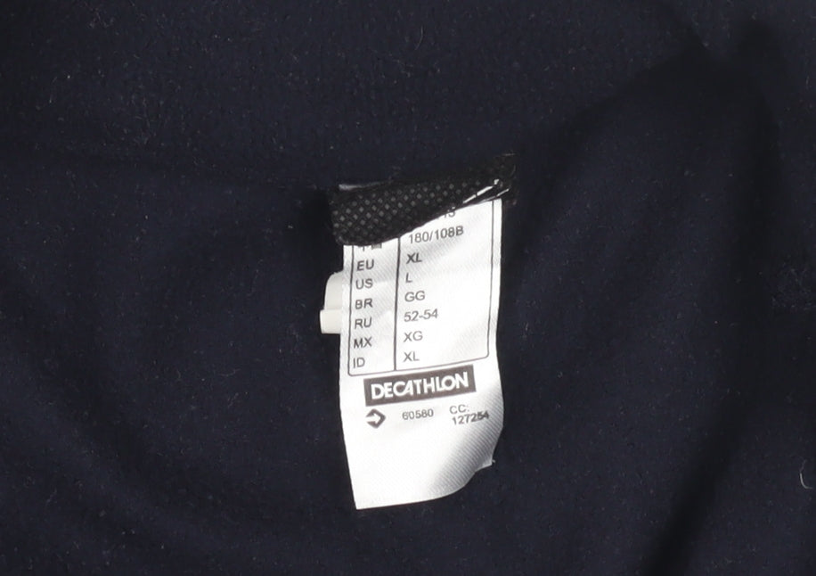Unisex Adults UK Size XL DECATHLON Black Basic Jacket