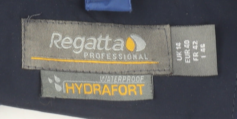 Womens UK Size 14 Regatta Blue Rain Coat