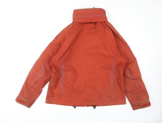 Womens UK Size L Jack Wolfskin Red Windbreaker Coat