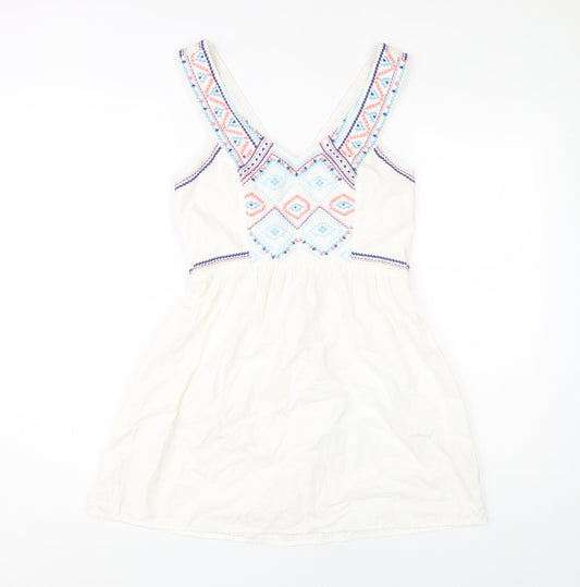 American Eagle Outfitters Women's Ivory A-Line Dress