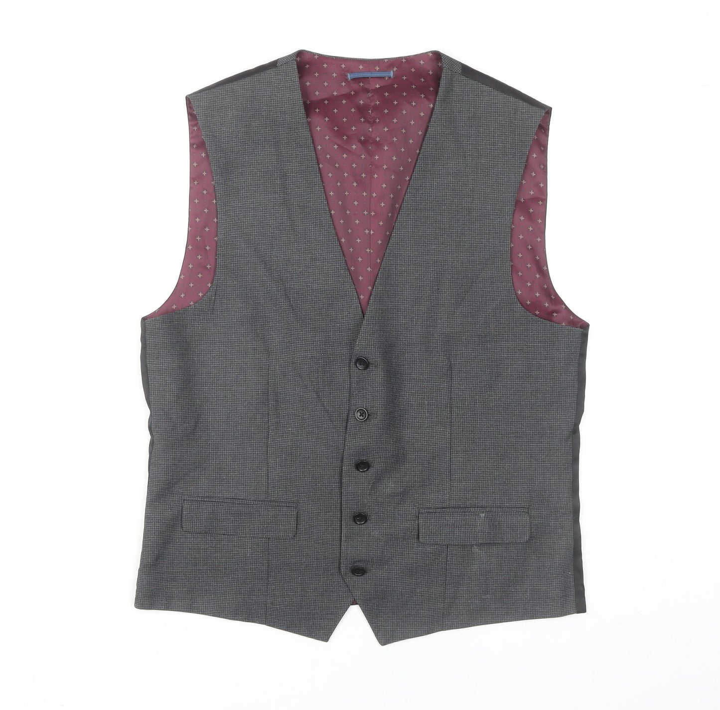 Mens UK Size 40 NEXT Regular Grey Suit Waistcoat