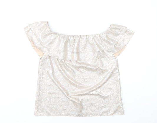 Womens UK Size 10 Oasis Beige Camisole Blouse