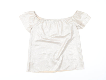 Womens UK Size 10 Oasis Beige Camisole Blouse