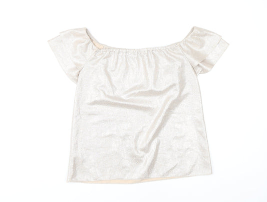 Womens UK Size 10 Oasis Beige Camisole Blouse