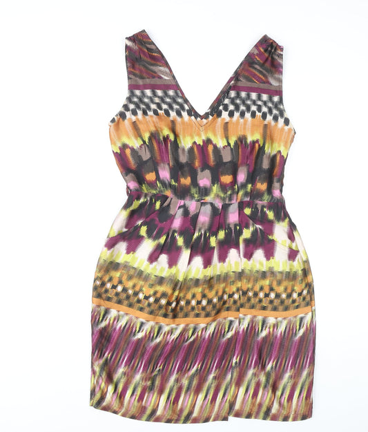 Next Women’s Multicoloured Size 8 Geometric Dress