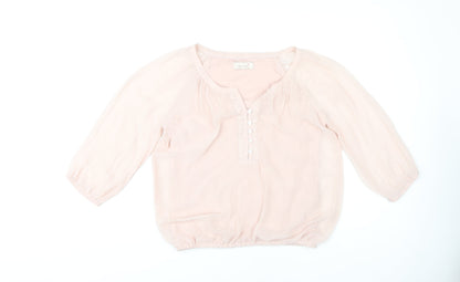 Womens UK Size 8 Marks and Spencer Pink  Blouse