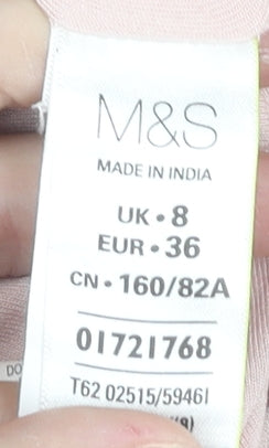 Womens UK Size 8 Marks and Spencer Pink  Blouse