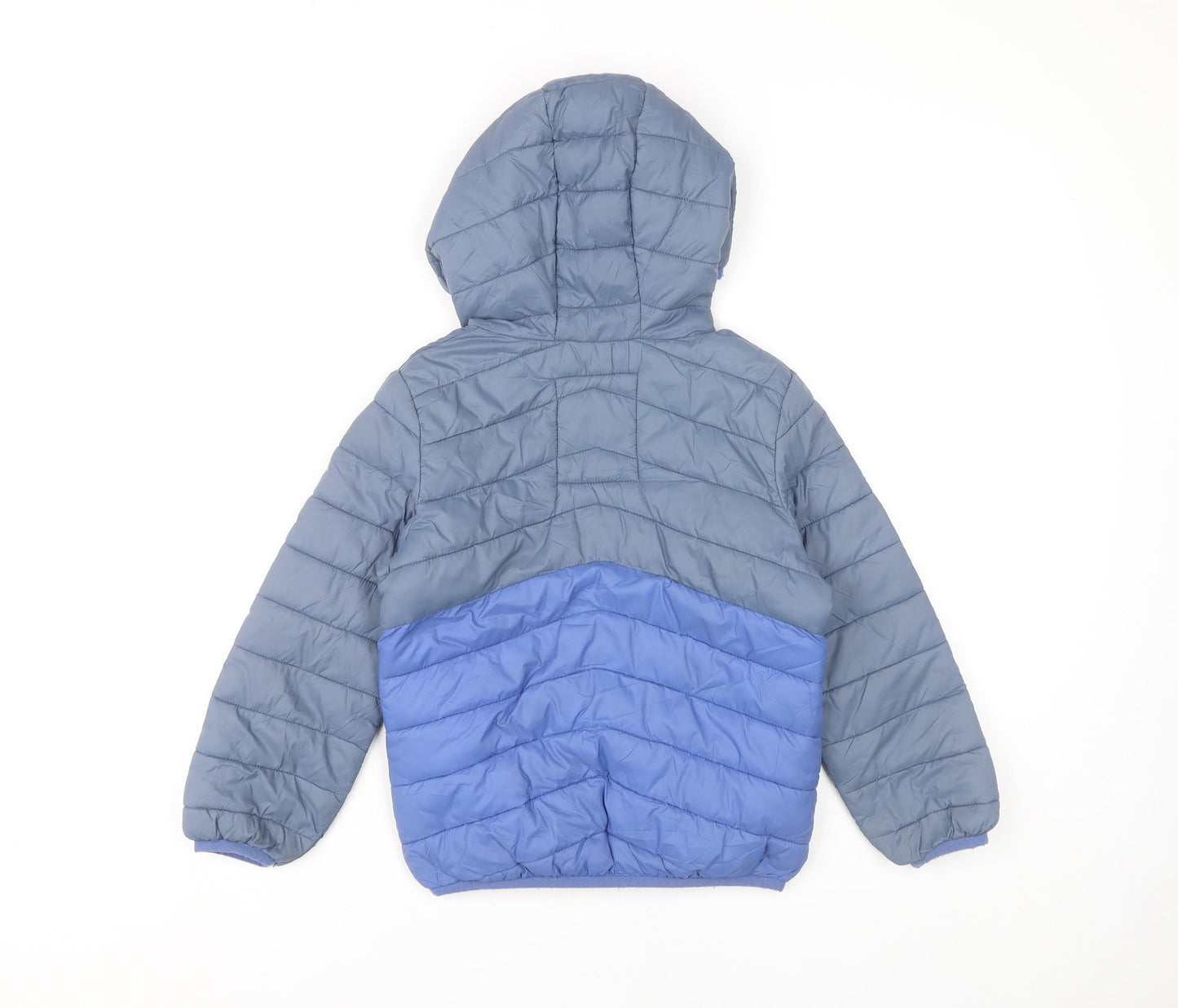 Marks and Spencer Boys Blue Puffer Jacket, 6-7 Years, Hooded