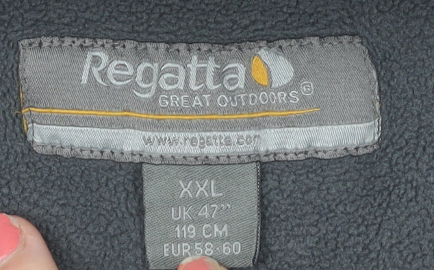Mens UK Size 2XL Regatta Blue Henley Sweatshirt