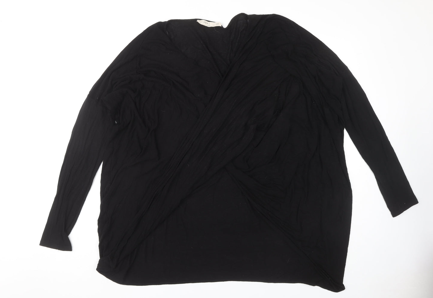 Womens UK Size 16 Label Lab Black Wrap