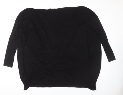 Womens UK Size 16 Label Lab Black Wrap