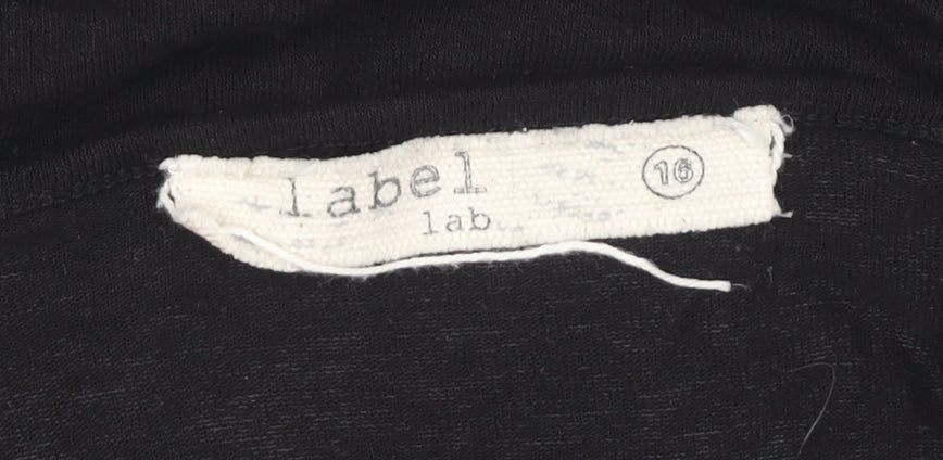 Womens UK Size 16 Label Lab Black Wrap