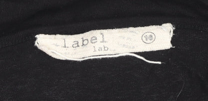 Womens UK Size 16 Label Lab Black Wrap