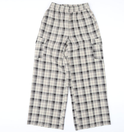 Womens UK Size 4 COLLUSION Relaxed Fit Casual Multicoloured Trousers