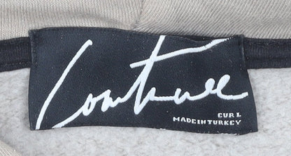 The Couture Club Beige Men's Pullover Hoodie L