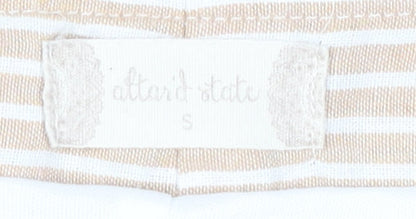 Alter'd State Women's Beige Striped Short Skirt S