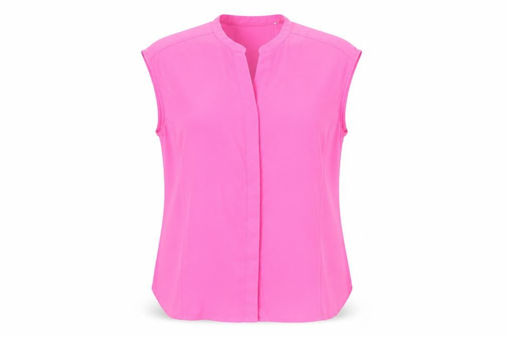 Warehouse Pink Sleeveless Blouse - Size 12