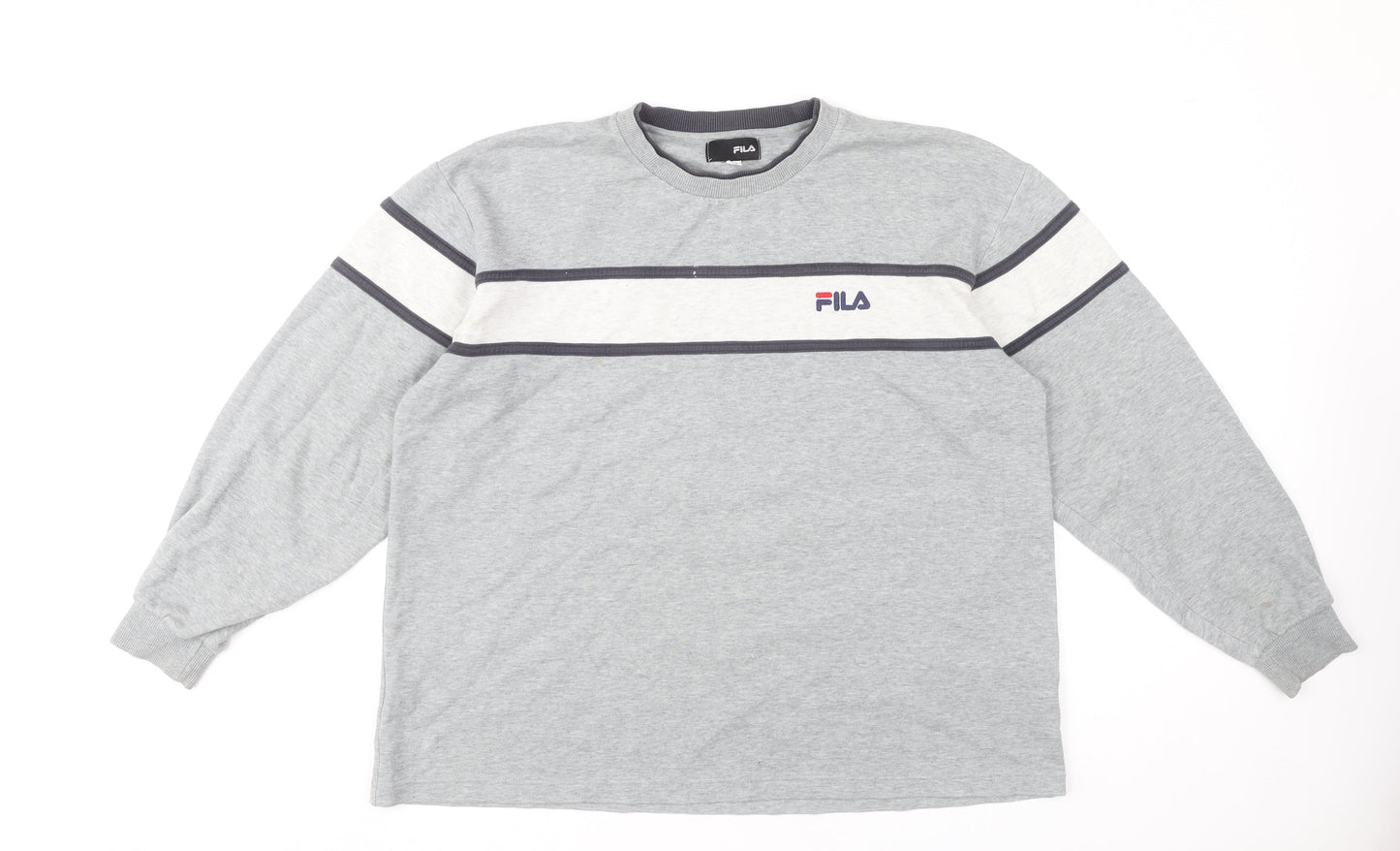 Mens UK Size M FILA Grey Pullover Sweatshirt