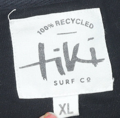 Tiki Men's Black XL Pullover Surf Sweatshirt