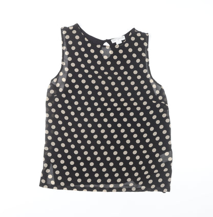 Cotton On Women's Black Polka Dot Tank, Size M