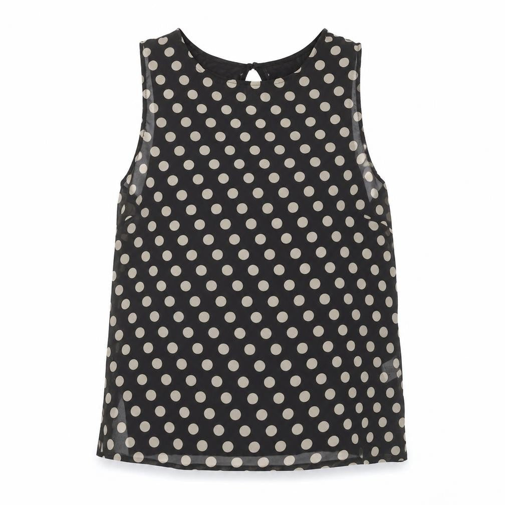 Cotton On Women's Black Polka Dot Tank, Size M