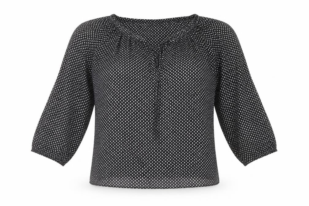 Womens UK Size S Faded Glory Black  Blouse