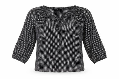Womens UK Size S Faded Glory Black  Blouse