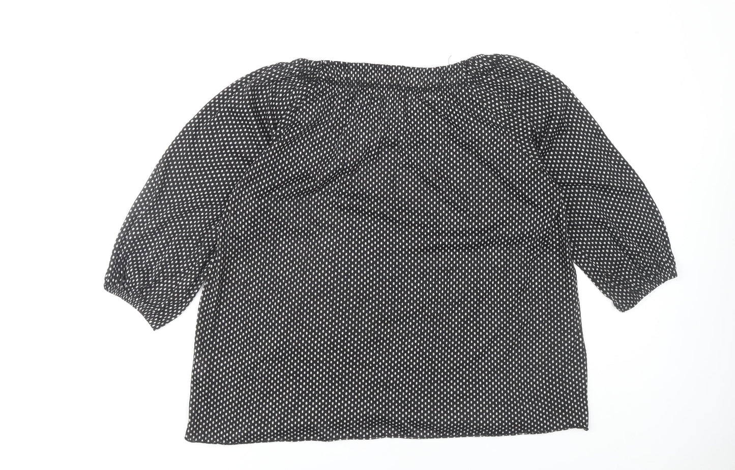 Womens UK Size S Faded Glory Black  Blouse