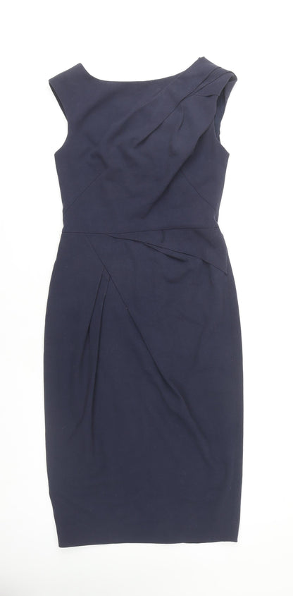 Jasper Conran Women's Blue Sheath Dress, Size 8, Sleeveless