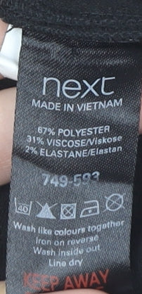 Next Women's Black and Red Sheath Dress, Size 4