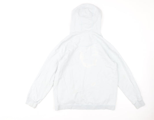 Womens UK Size M Fat Face White Full Zip Hoodie
