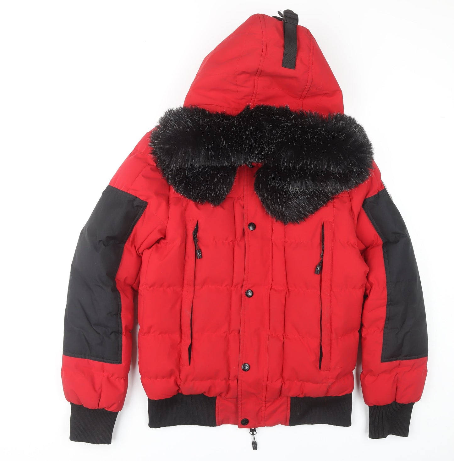 Mens UK Size S Martique Red Puffer Jacket