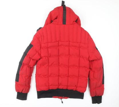 Mens UK Size S Martique Red Puffer Jacket