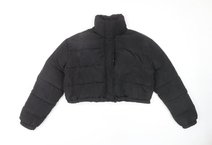 Womens UK Size S Rising Black Puffer Jacket
