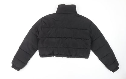 Womens UK Size S Rising Black Puffer Jacket
