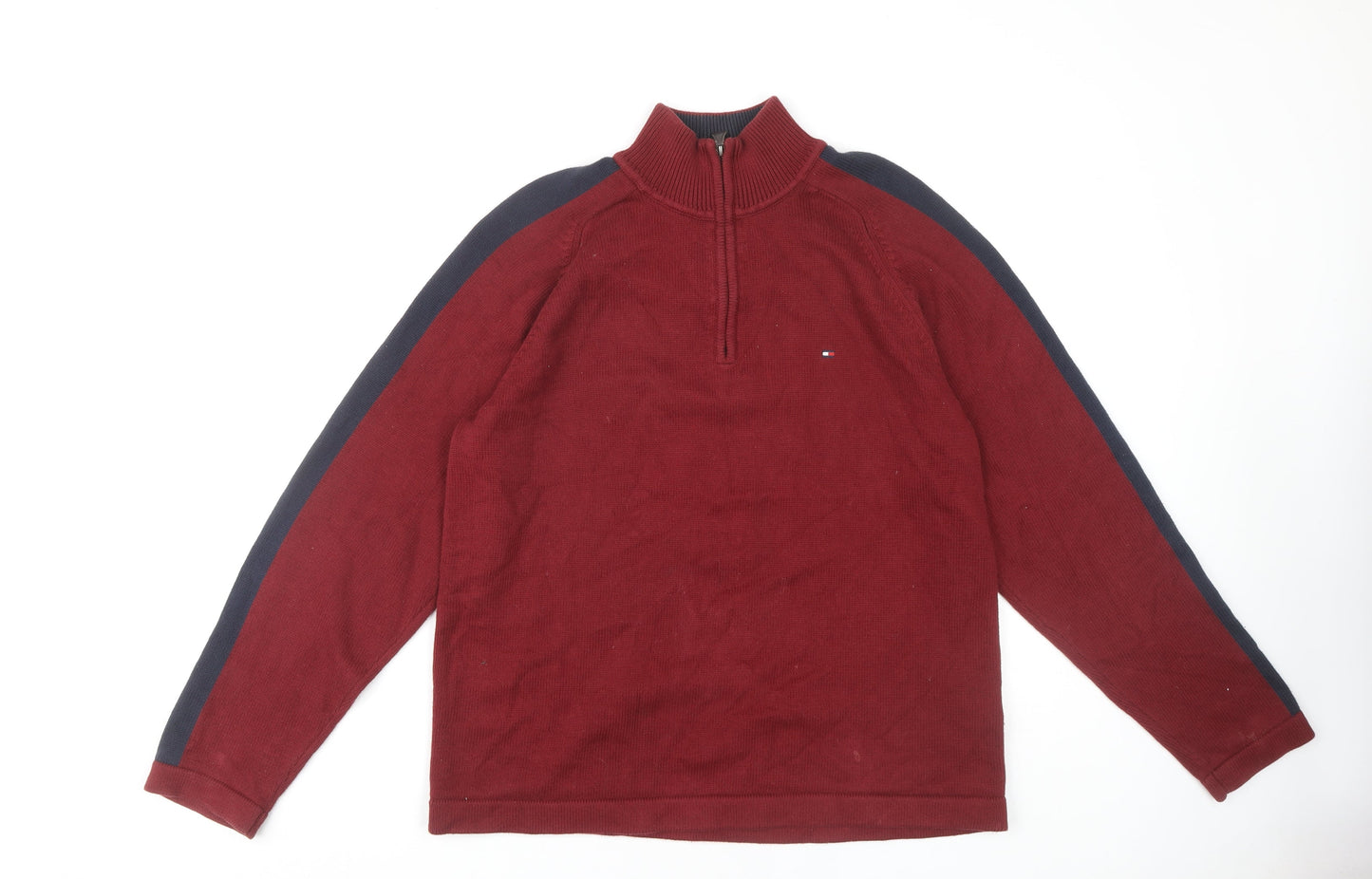 Tommy Hilfiger Men’s Red Full Zip Jumper M