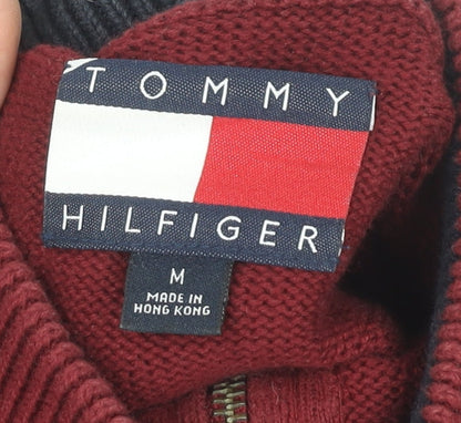 Tommy Hilfiger Men’s Red Full Zip Jumper M
