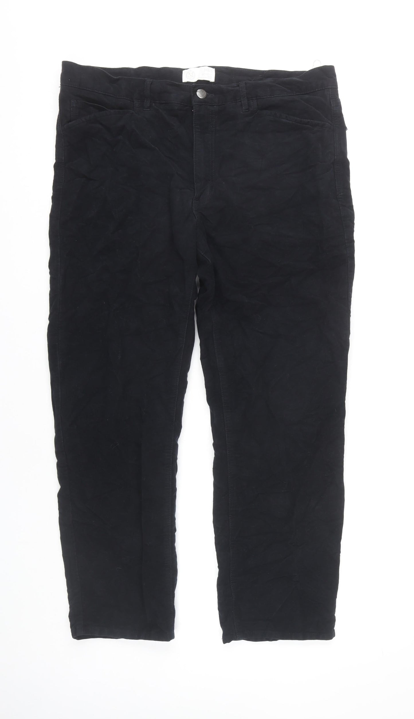 Marks and Spencer Men's Black Trousers, Size 38