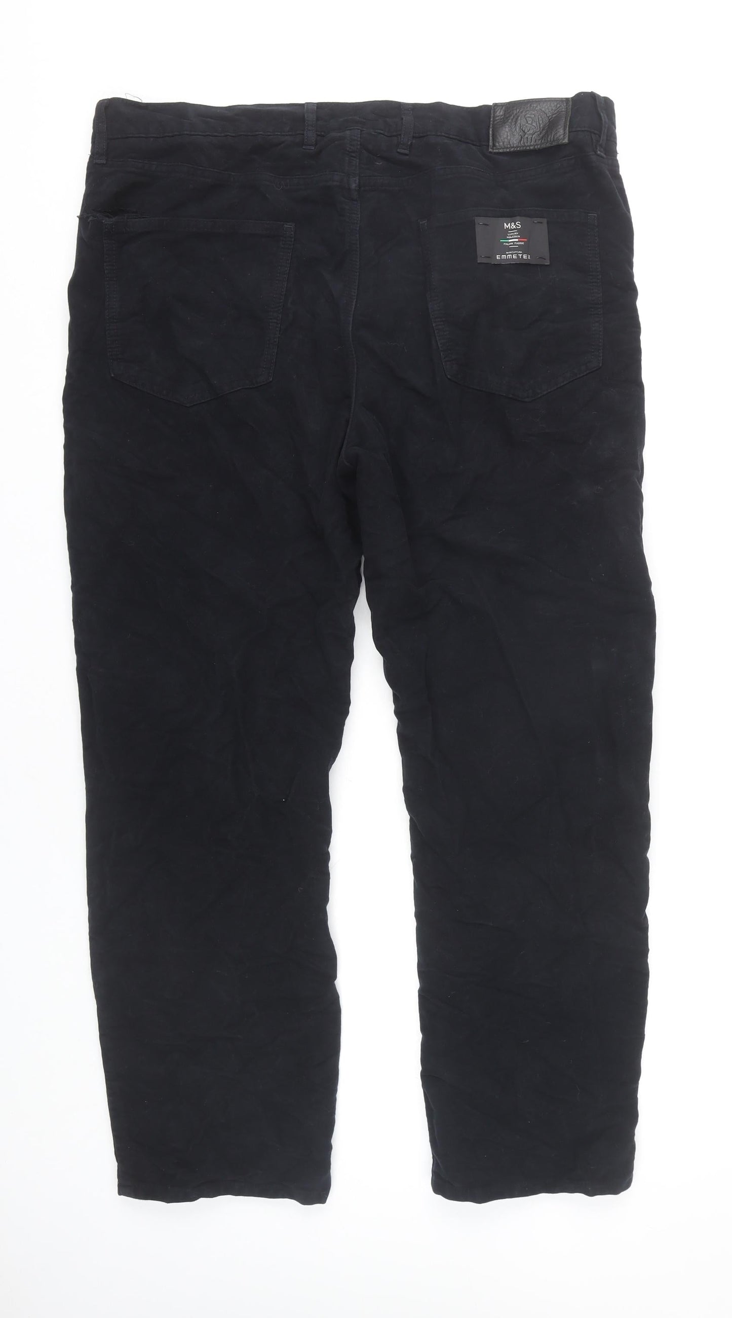 Marks and Spencer Men's Black Trousers, Size 38